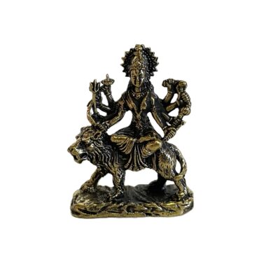 Durga Statue Messing Höhe 4,5cm