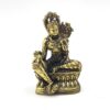 Grüne Tara Statue Höhe 6cm Messing