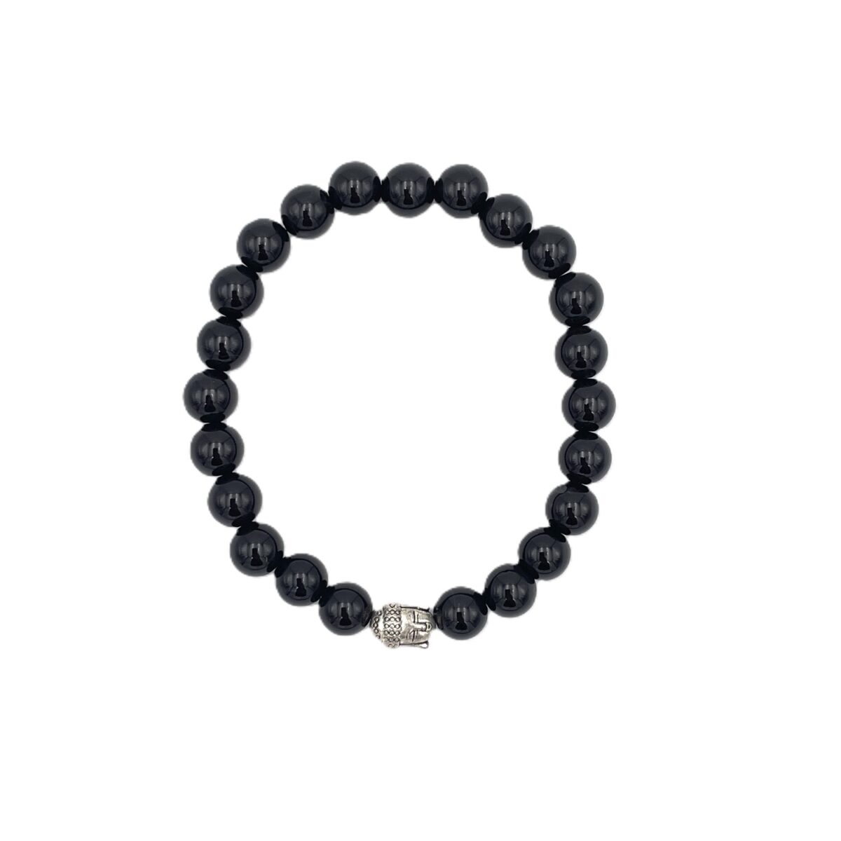 Armband Onyx schwarz 8mm Buddha