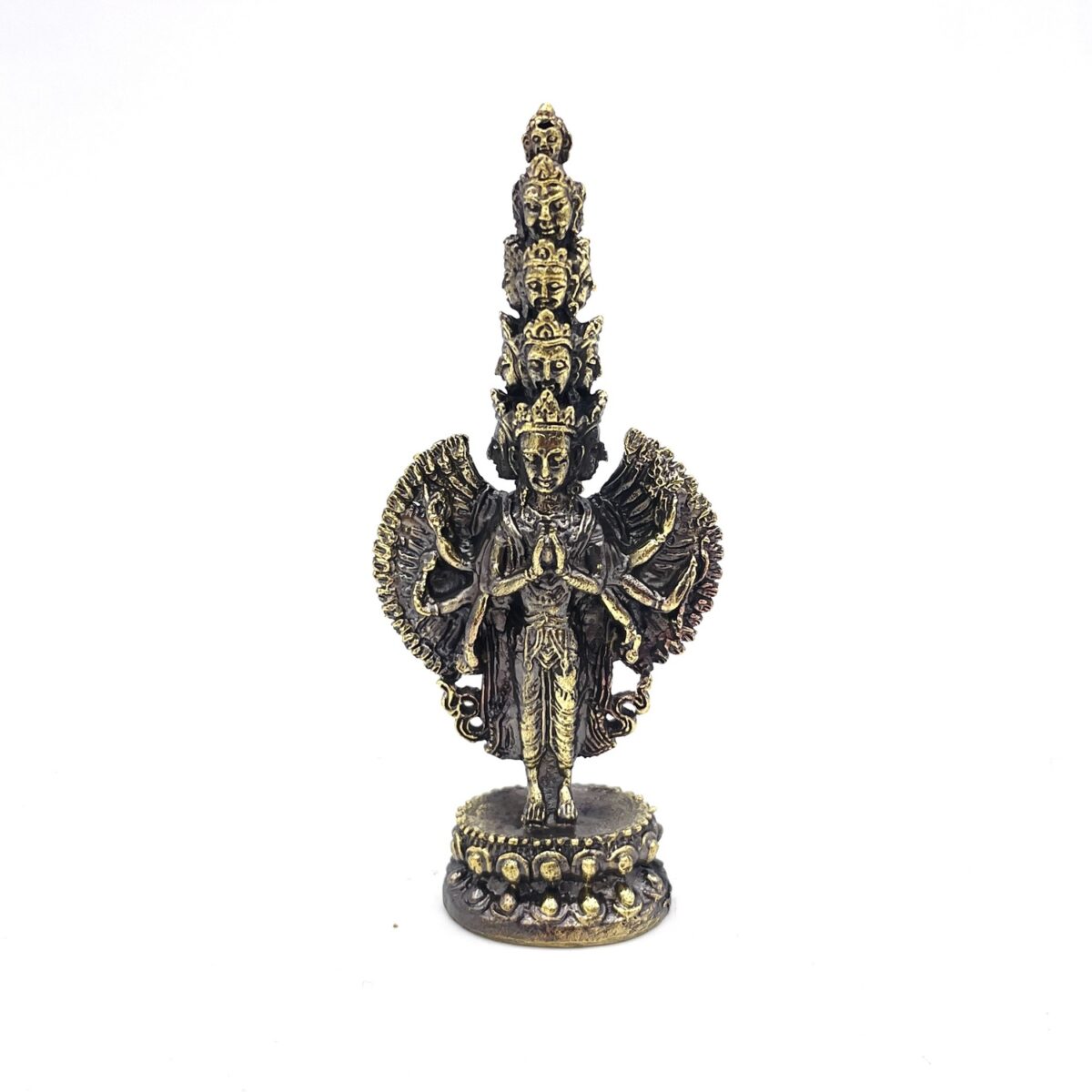Avalokiteshvara Statue Höhe 8cm Messing
